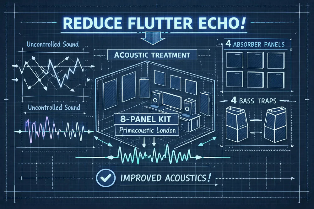 Tame Flutter Echo with the Primacoustic London 8-Panel Kit – noise.less